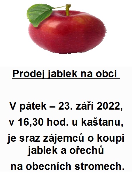 prodej jablek